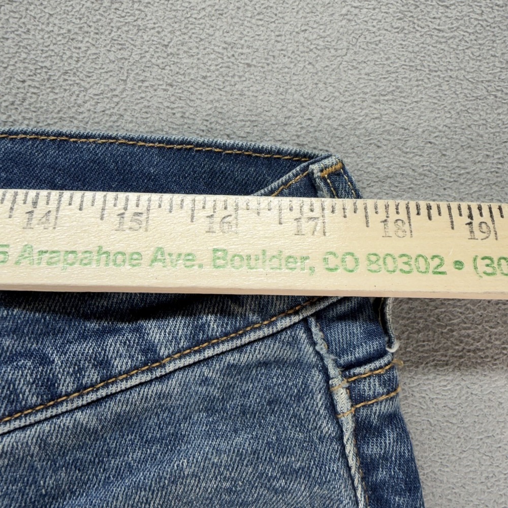 Levis 502 Jeans Mens Selvedge Blue Med Wash Regular Honeycomb Fits 34x31 - Picture 3 of 16